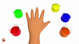 Learn Colors with Rainbow Hand Body Painting Video for Children Fing