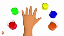 Learn Colors with Rainbow Hand Body Painting Video for Children Finger Family Nursery Rhyme