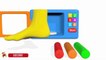 Learn Colors With Microwave Oven Foot Painting  Play Doh Nursery Rhymes Surprise To