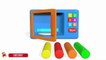 Learn Colors With Microwave Oven Foot Painting  Play Doh Nursery Rhymes Surp
