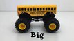 Learning Big & Small Monster Trucks for Kids - #1 Hot Wheels Monster Jam Monster Trucks for Todd