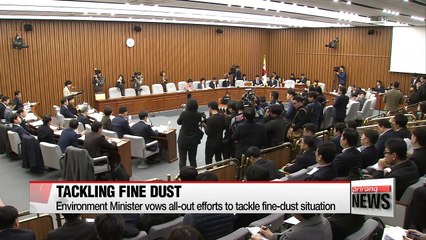 Download Video: Environment Minister vows all-out efforts to tackle fine-dust situation