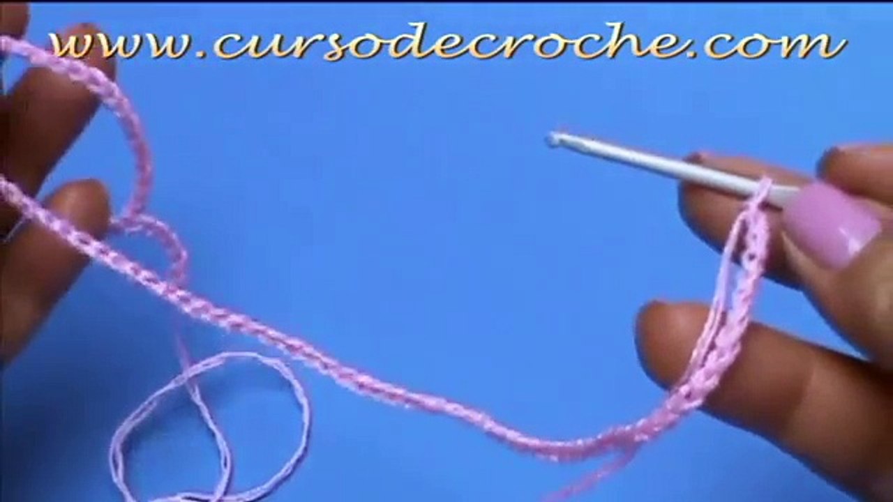 CROCHÊ - VESTIDO ROSA PARTE 1
