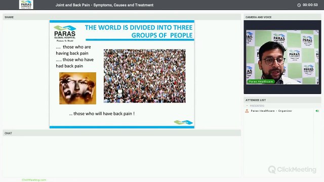 #ParasDarbhanga (दरभंगा पारस) - Joint & back pain- Causes, Relief & Treatment - Webinar