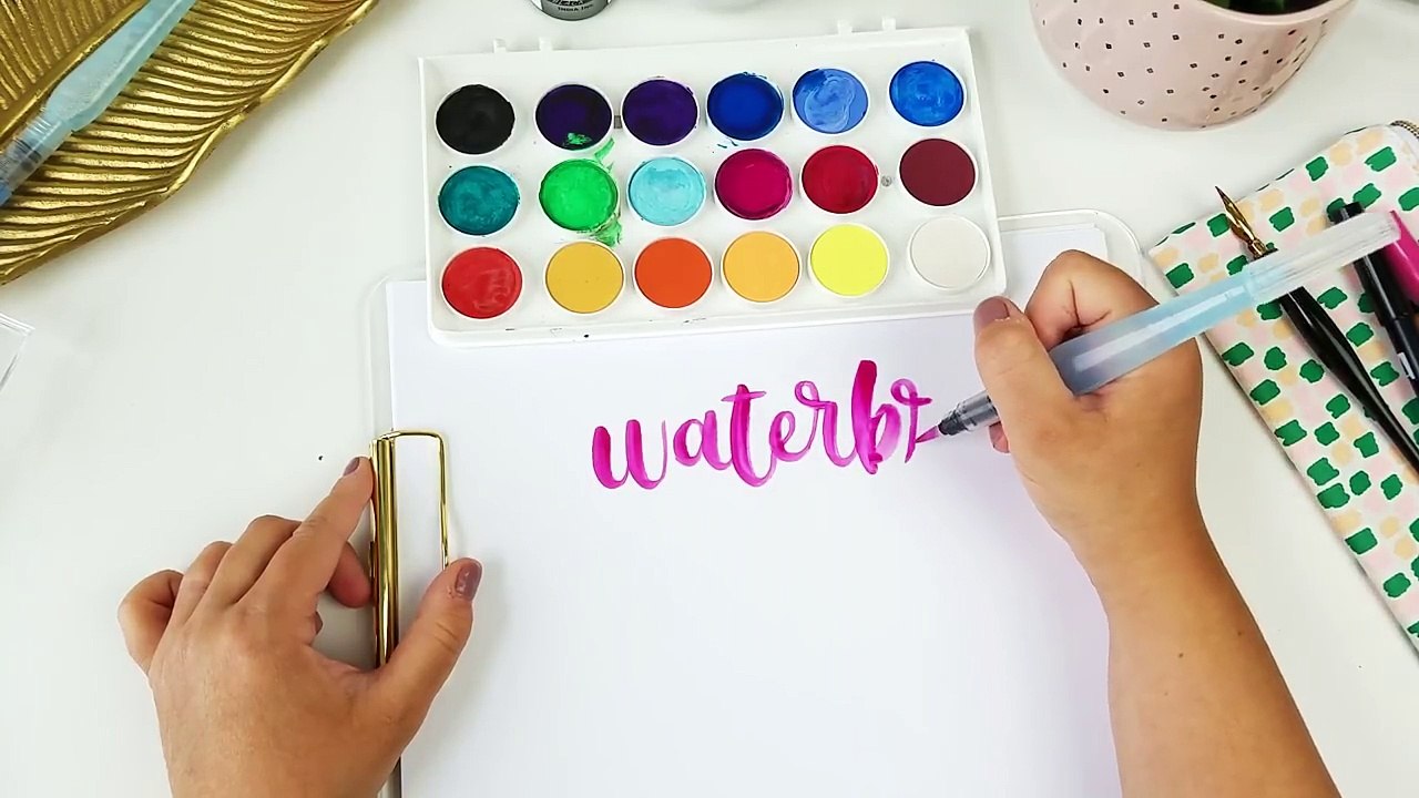 4 Types of Handlettering | Beginner Calligraphy Tutorial