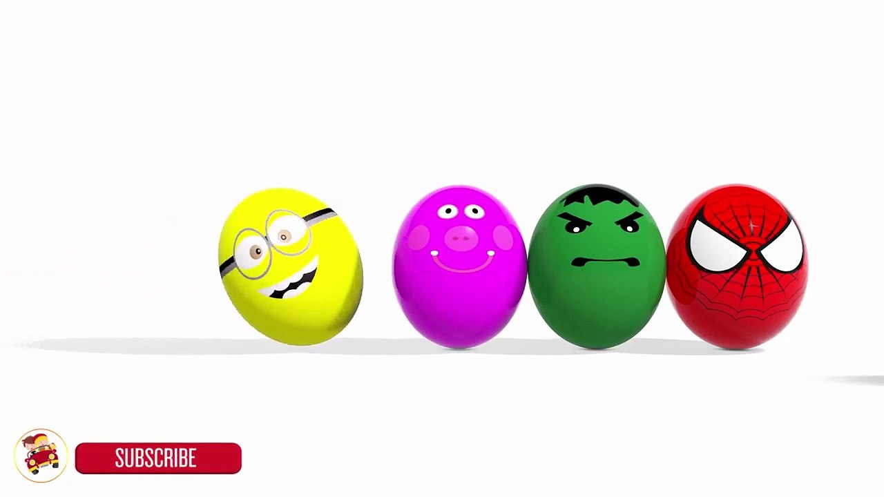 Colors for Children to Learn With Surprise Eggs Lollipop -  Learning Colours For Ki