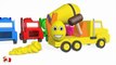 Learn Colors With Surprise Eggs Concrete Mixer Truck for Kids - Vehicles Cartoons for Children-tNDw