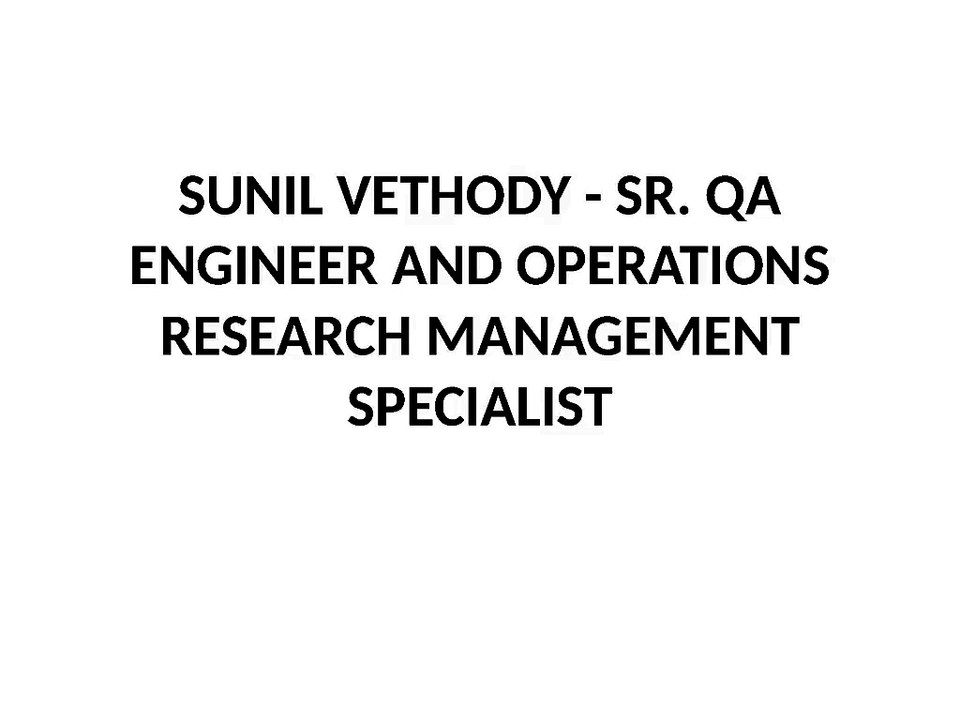 SUNIL VETHODY SAN JOSE CA