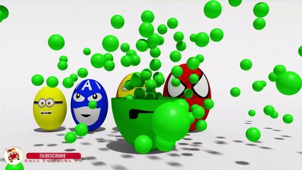 Learn Colors With SURPRISE EGGS Street Vehicles for Kids - Cartoon Minions