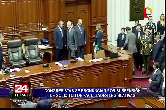 Congreso: reacciones tras suspensión de solicitud de facultades legislativas