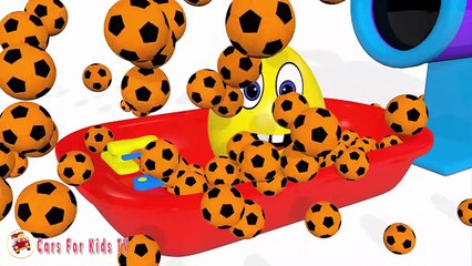 Learn Colors With Surprise Eggs Soccer Ball Pit Show Making Machine To