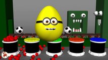 Learn Colors With Surprise Eggs Soccer Balls for Children- Colors Balls and Monster Kinder Surpris