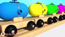 Learn Colors With Balloons Balls Trains Balls for Children - Street Vehicles Thomas Train For Kids-0