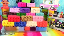 Colors with Lego Play-Doh Surprise Eggs! Duplo Mold Handmad