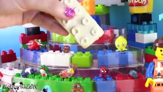 Colors with Lego Play-Doh Surprise Eggs! Duplo Mold Handmade - Learning Fun HobbyKidsTV-8isQejl-