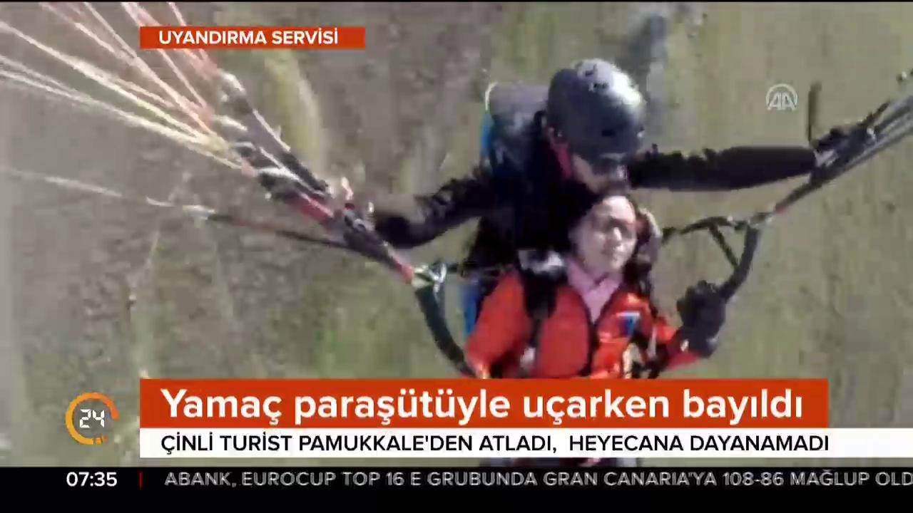 Heyecana dayanamadı