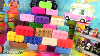 Colors with Lego Play-Doh Surprise Eggs! Duplo Mold Handmade - Learning Fun H