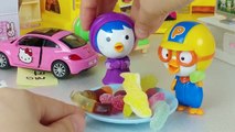 Baby doll and jelly Gummy candy Goodies Maker and refrigerator toys play 미니 동물 젤리 만들기 아기인형 뽀로로 장난감놀이