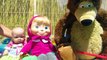 Masha y el Oso en español a la piscina de pesca con la muñeca bebé Lucía en Mundo Juguetes