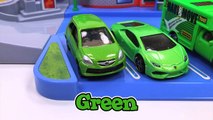 Learning Colors Toy Cars & Trucks for Kids Learn Colours Street Vehicles Hot Wheels Matchbox Tomica