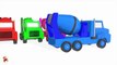 Learn Colors With Surprise Eggs Concrete Mixer Truck for Kids - Vehicles Cartoons for Chi