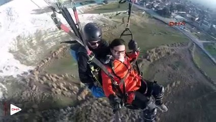 Çinli turistin zor anları kamerada