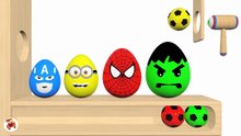 Learn Colors With Surprise Eggs Xylophone Hammer -  Egg