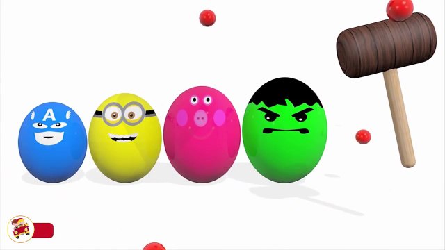 Colors for Children to Learn With Surprise Eggs Wooden Hammer - The Finger Fa