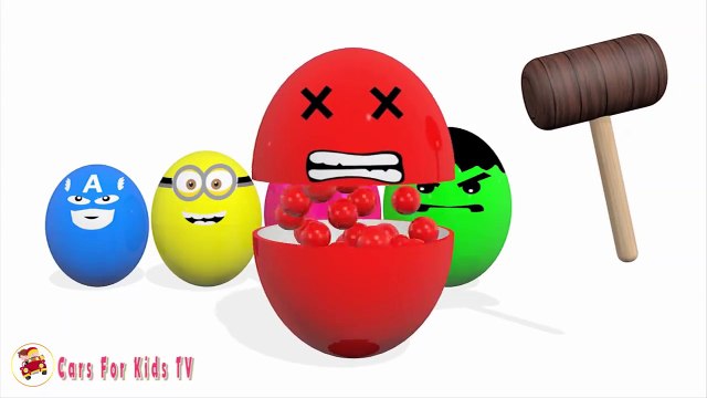 Colors for Children to Learn With Surprise Eggs Wooden Hammer - The Finger