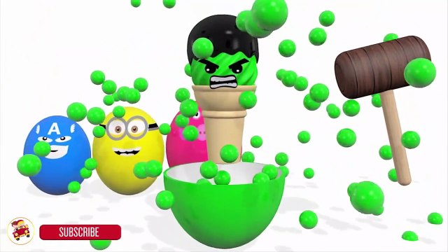 Colors for Children to Learn With Surprise Eggs Wooden Hammer - The Finger Family S