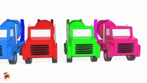 Learn Colors With Surprise Eggs Concrete Mixer Truck for Kids - Vehicles Cartoons f