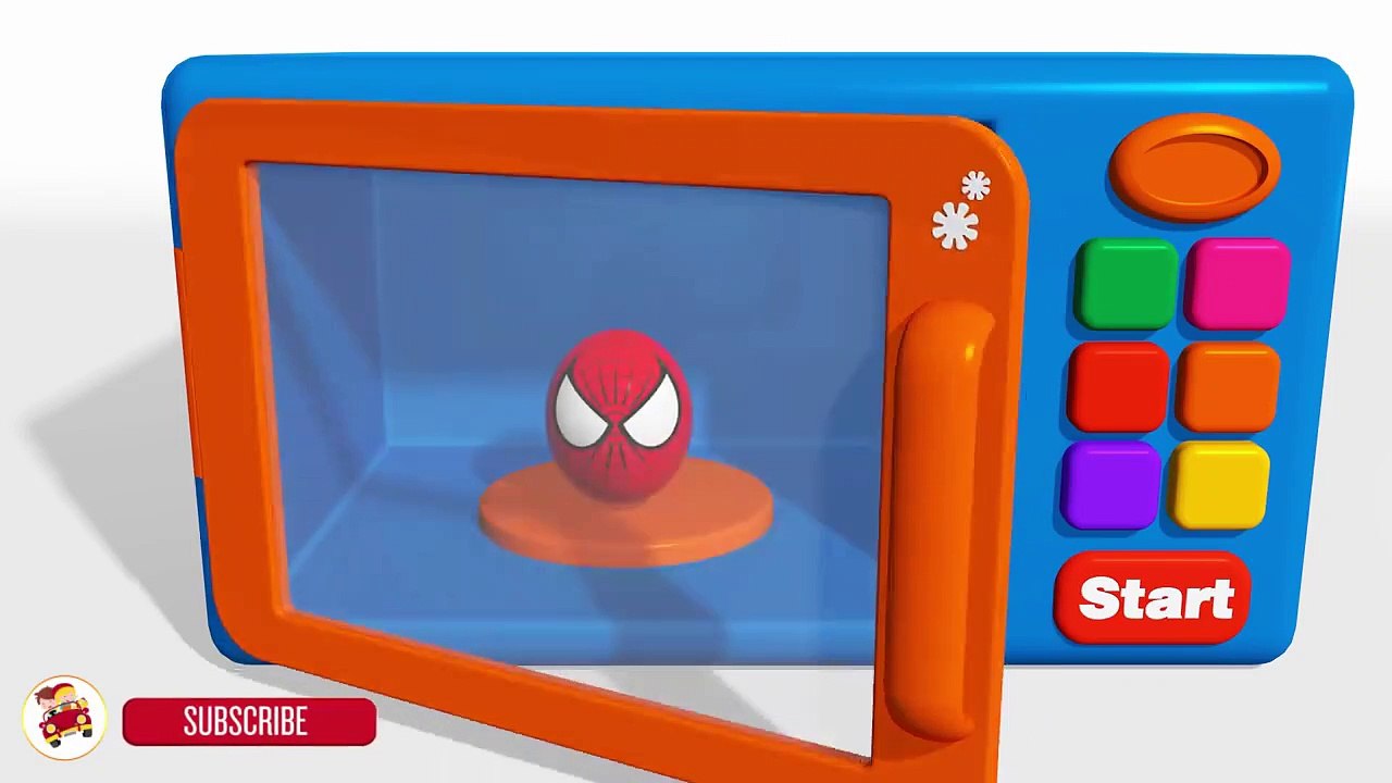 Learn Colors With  Surprise Eggs Ice Cream Microwave Oven and Blender