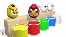 Learn Colors With Surprise Eggs Angry Birds for Children - Angry Birds Movie-o
