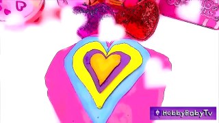 SURPRISE HEARTS! Barbie gets Slimed BIG Play-Doh Heart   Mega