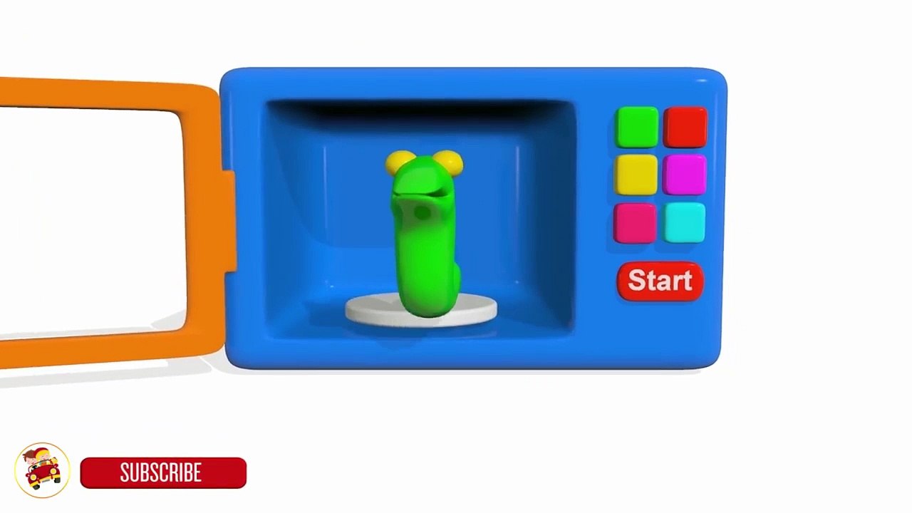 Colors for Children to Learn With Microwave Oven Surprise Eggs - Learn Colors for Kids-WnZN