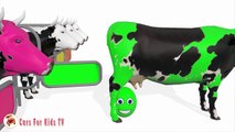 Learn Colors With Surprise Eggs Ice Cream Cows Colors for Children- Colours for Kids-ZNo