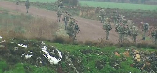 Afrin İçin Eller Tetikte! Komandoların Sınırdaki Tatbikatı Böyle Görüntülendi