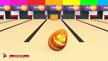 Learn Colors With Surprise Eggs Halloween Bowling for Children Kids Toddlers-Ucyy8ap4044