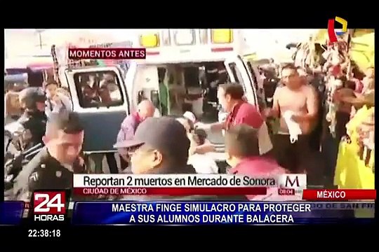 México: maestra finge simulacro para proteger a sus alumnos durante balacera