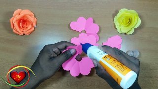 How to make paper Rose Flower (very easy) - HD