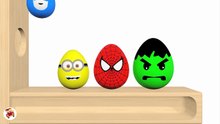 Learn Colors With Surprise Eggs Xylophone Hammer -  Eggs Soccer Balls for K
