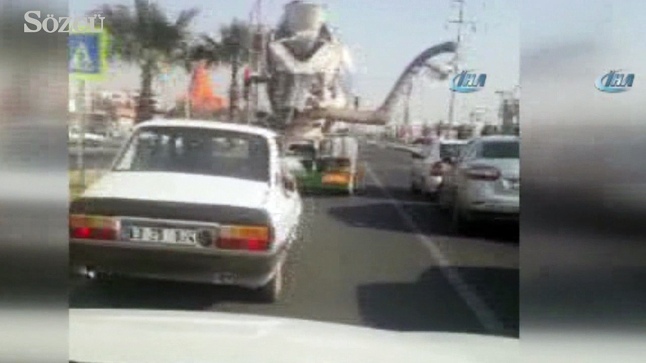 Trafikte ilginç görüntüler