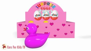 Learn Colors with Surprise Eggs Ducks for