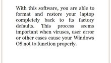 How Can I Restore My Lenovo ThinkPad