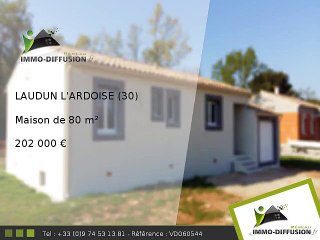 Maison A vendre Laudun l'ardoise 80m2 - 202 000 Euros