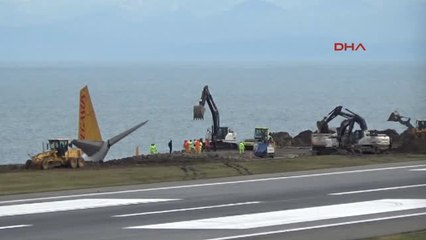 Trabzon'da Pisten Çıkan Uçak İçin Geri Sayım Başladı