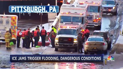 Ice Jams Trigger Flooding, Dangerous Conditions _ NBC Nightly News