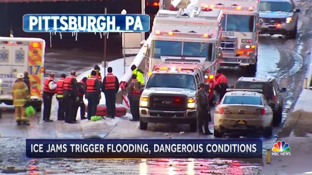 Ice Jams Trigger Flooding, Dangerous Conditions _ NBC Nightly News