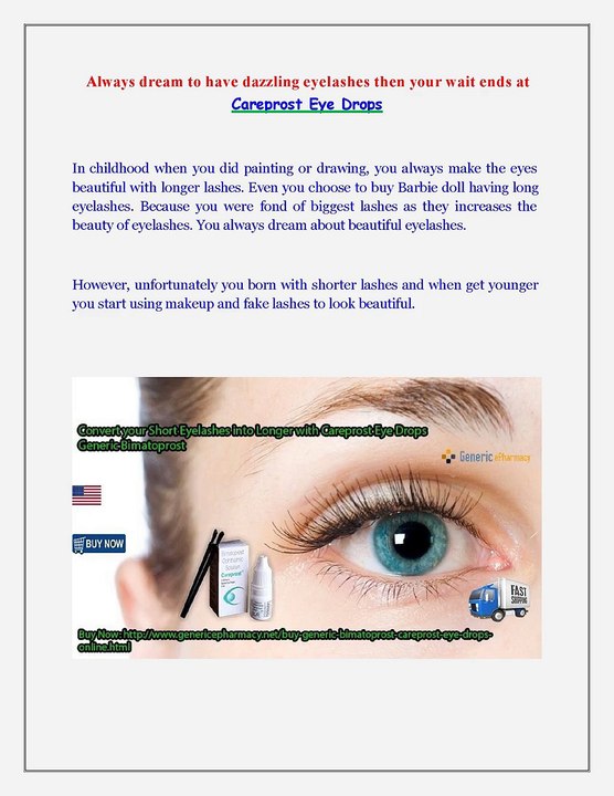 Buy Careprost Online Bimatoprost Ophthalmic Solution 0.03 at GenericEPharmacy USA UK