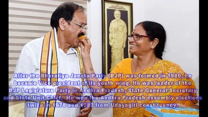 Brief Life History of Shri Venkaiah Naidu - Hon'ble Vice president of India